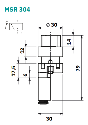 Short Lever Selector - Manual Return